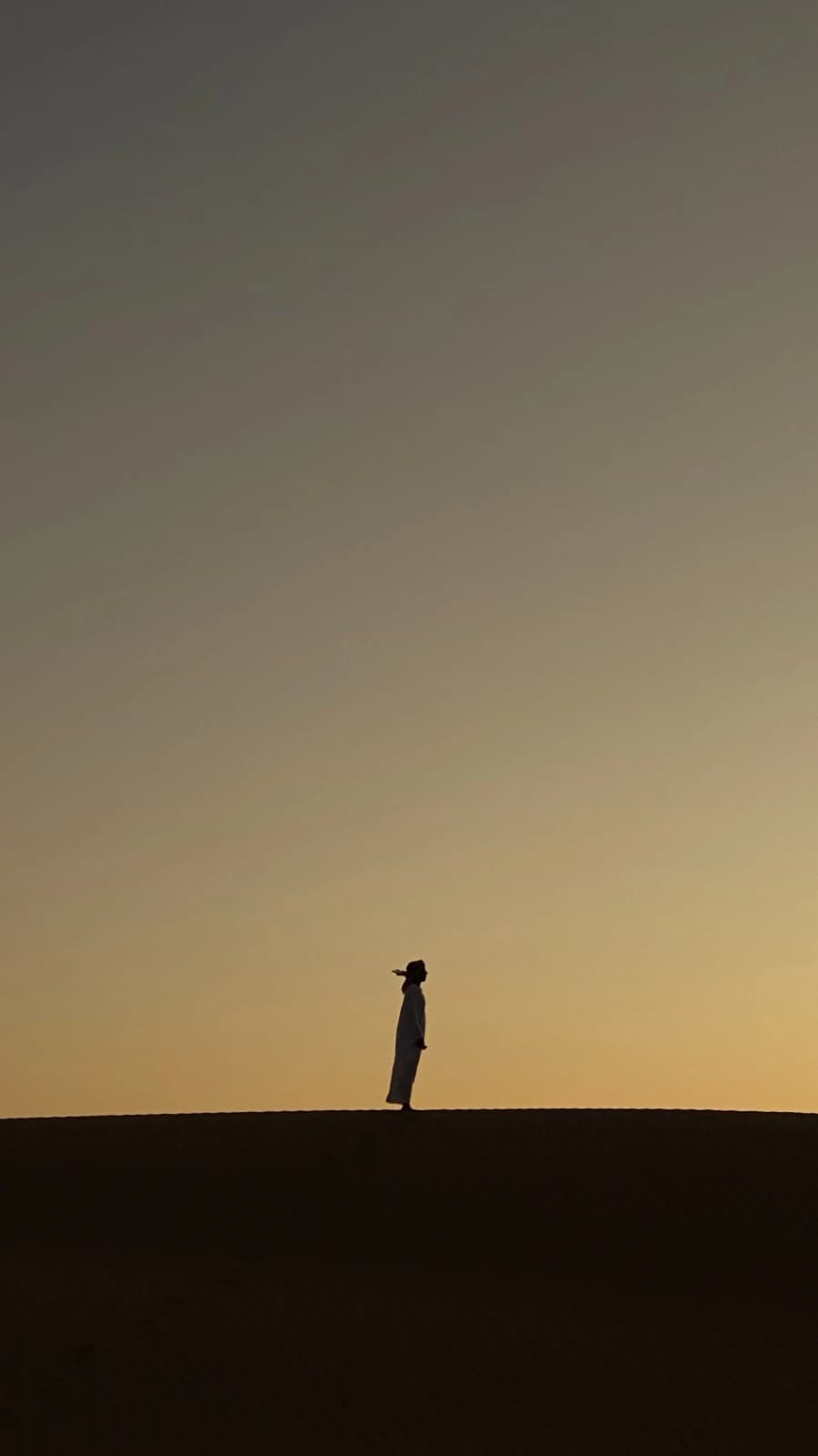 Silhouette at sunset